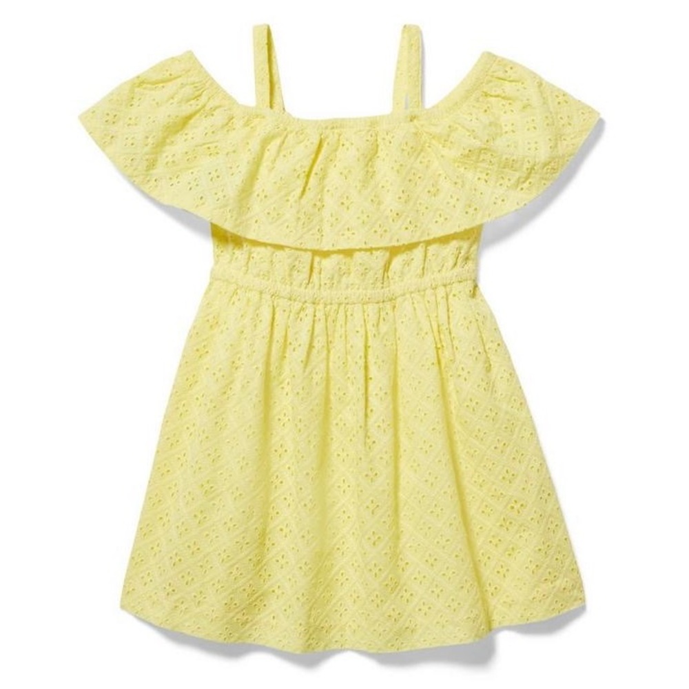 Janie and Jack Cold Shoulder Eyelet Dress